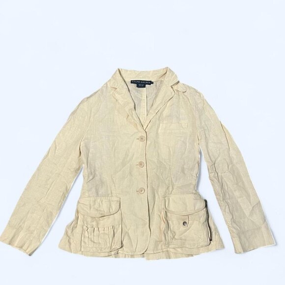 Ralph Lauren Linen utility button down size 8 - Picture 1 of 7